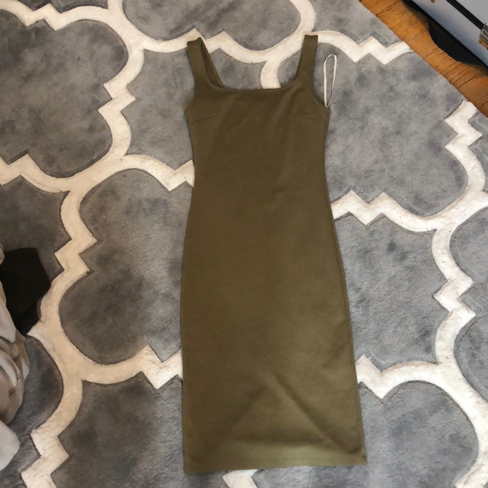 Olive green dress